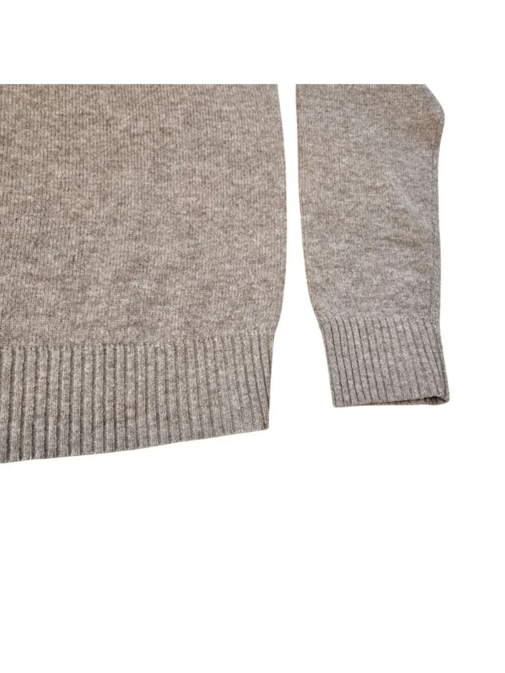 Vintage Men's J. Crew Lambswool Raglan Heather Brown Crew Sweater Size Large